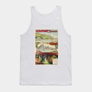 Namur sur Meuse Belgium Vintage Poster 1891 Tank Top